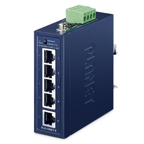 IGS-500T-E — Compact Industrial 5-Port 10/100/1000T Ethernet Switch
