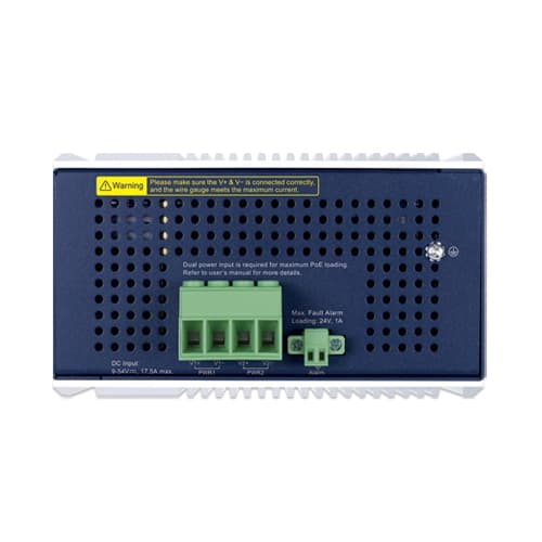 IGS-5225-4UP1T2S-12V — Industrial L2+ 4-Port 10/100/1000T 802.3bt PoE + 1-Port 10/100/1000T + 
2-Port 1G/2.5G SFP Managed Ethernet Switch w/12V Booster, vista 3