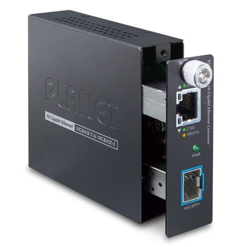 XST-705A — 10G/5G/2.5G/1G/100M Copper to 10GBASE-X SFP+ Smart Media Converter