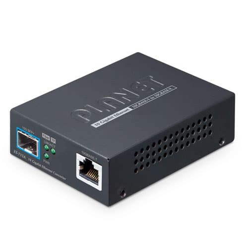 XT-715A — 10GBASE-T to 10GBASE-X SFP+ Media Converter