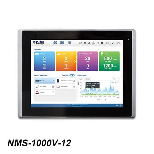 NMS-1000V — Universal Network Management Controller with LCD Touch Screen, vista 2