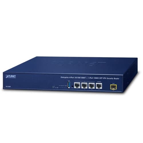 VR-300F — Enterprise 4-Port 10/100/1000T + 1-Port 1000X SFP VPN Security Router