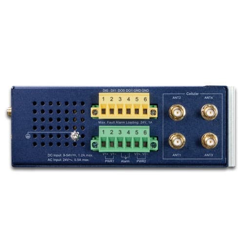 LCG-300-NR — Industrial LoRaWAN + 5G NR Cellular Gateway with 5-Port 10/100/1000T, vista 3