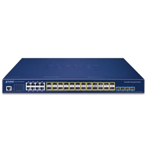 SGS-6310-16S8C4XR — L3 16-Port 100/1000X SFP + 8-Port Gigabit TP/SFP + 4-Port 10G SFP+ Stackable Managed Switch (Dual 100~240V AC), vista 2