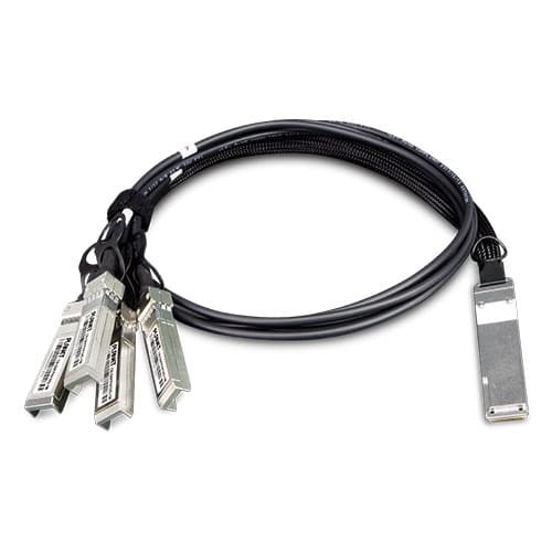 CB-QSFP4X10G-1M/3M/5M — 40G QSFP+ to 4 10G SFP+ Direct Attached Copper Cable - 1M/3M/5M