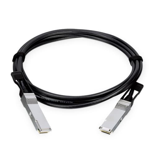 CB-QSFP100G-1M/3M/5M — 100G QSFP28 Direct Attached Copper Cable (1/3/5M in length), vista 2