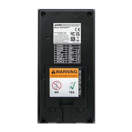 HDP-5261PT — 1080p SIP Multi-unit Vandalproof Door Phone with RFID and PoE, vista 4
