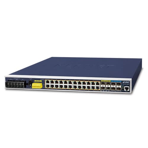 IGS-6325-24P4X — Industrial L3 24-Port 10/100/1000T-802.3at PoE + 4-Port 10G SFP+ Managed Ethernet Switch