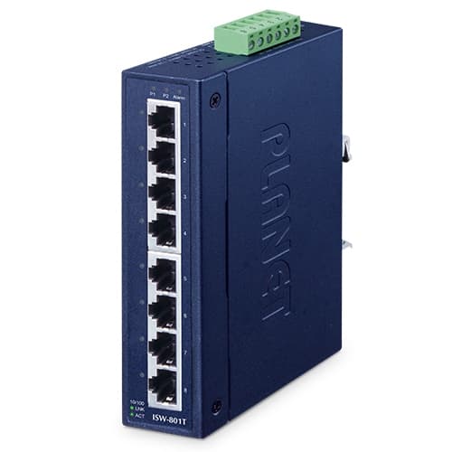 ISW-801T — 8-Port 10/100TX Industrial Fast Ethernet Switch
