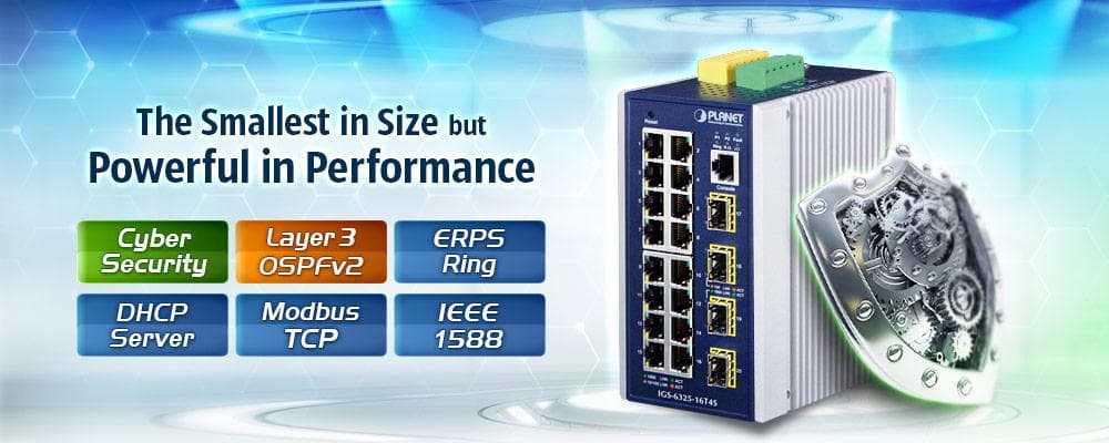 IGS-6325-16T4S — Industrial L3 16-Port 10/100/1000T + 4-Port 1G/2.5G SFP Managed Ethernet Switch, vista 4