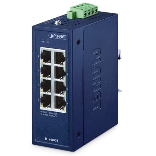 IGS-800T — Compact Industrial 8-Port 10/100/1000T Gigabit Ethernet Switch