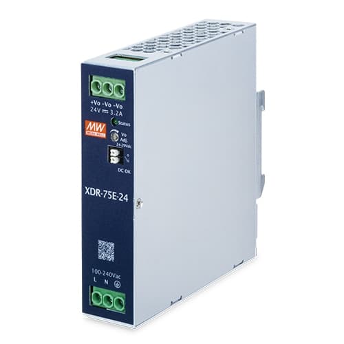 PWR-40-24 / PWR-60-24 / PWR-75-24 — DC Single Output Industrial DIN-rail Power Supply Units
