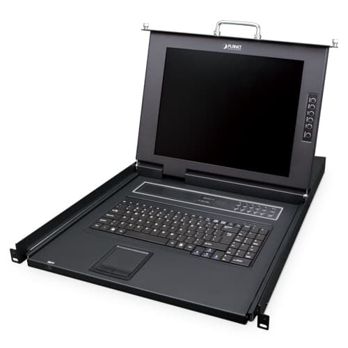 IKVM-210-08M — 17" 8-Port Combo VGA LCD IP KVM Switch