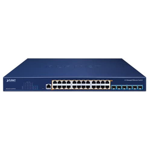 MGS-6311-24UPL6X — L3 24-Port 2.5GBASE-T 802.3bt PoE + 6-Port 10GBASE-X SFP+ Managed Ethernet Switch, vista 2