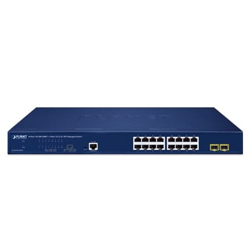 GS-4210-16T2S — 16-Port 10/100/1000T + 2-Port 1G/2.5G SFP Managed Ethernet Switch, vista 2
