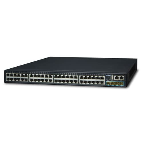 SGS-6341-48T4X — Layer 3 48-Port 10/100/1000T + 4-Port 10G SFP+ Stackable Managed Switch