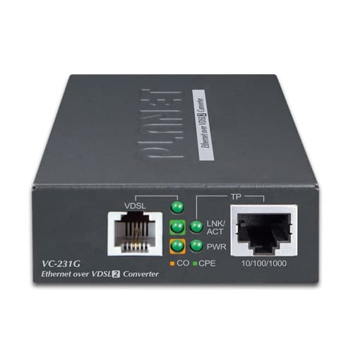 VC-231G — 1-Port 10/100/1000T Ethernet to VDSL2 Converter w/ G.vectoring, vista 2