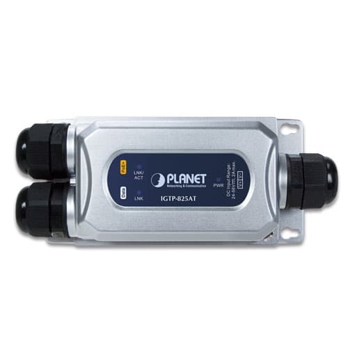IGTP-825AT — Industrial IP67 1000BASE-X SFP to 10/100/1000BASE-T 802.3at PoE+ Media Converter, vista 2