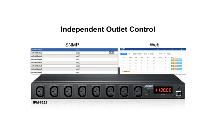 IPM-8222 — IP-based 8-port Switched Power Manager, vista 5