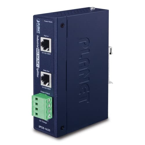 IPOE-162S — Industrial IEEE 802.3at Gigabit High Power over Ethernet Splitter
