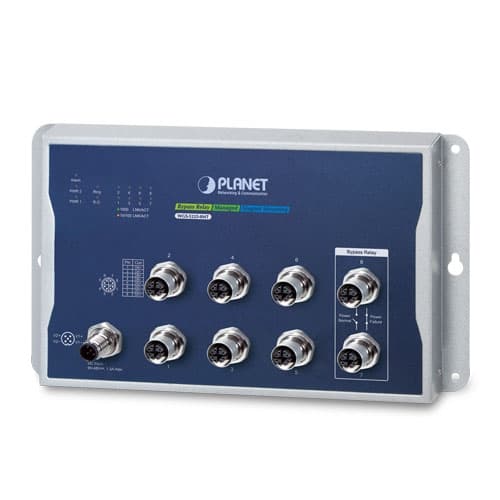 WGS-5225-8MT — Industrial L2+ 8-Port 10/100/1000T M12 Wall-mount Managed Switch