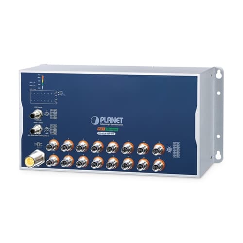 ITS-6326-8P8T-LV / ITS-6326-8P8T-WV / ITS-6326-16P-LV / ITS-6326-16P-WV — Industrial L3 16-Port 10/100/1000T with 8-/16-Port 802.3at PoE M12 Managed Ethernet Switch