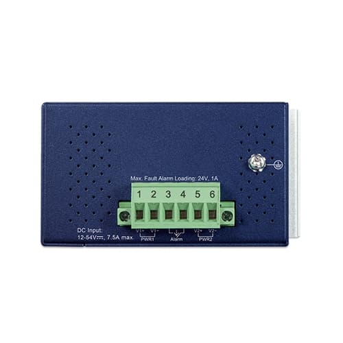 IXT-900-1X1UP — Industrial 1-Port 10G SFP+ + 1-Port 10GBASE-T 802.3bt PoE++ Managed Media Converter, vista 2