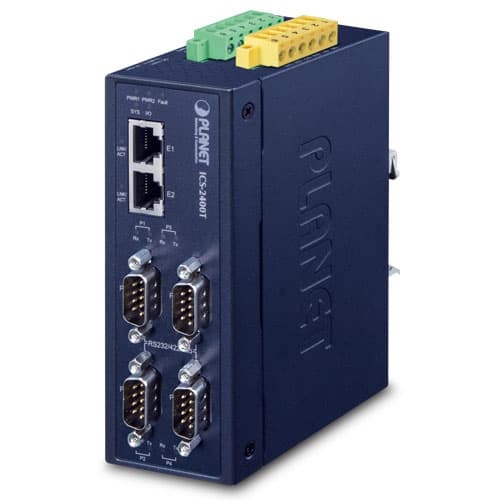 ICS-2400T — Industrial 4-Port RS232/RS422/RS485 Serial Device Server