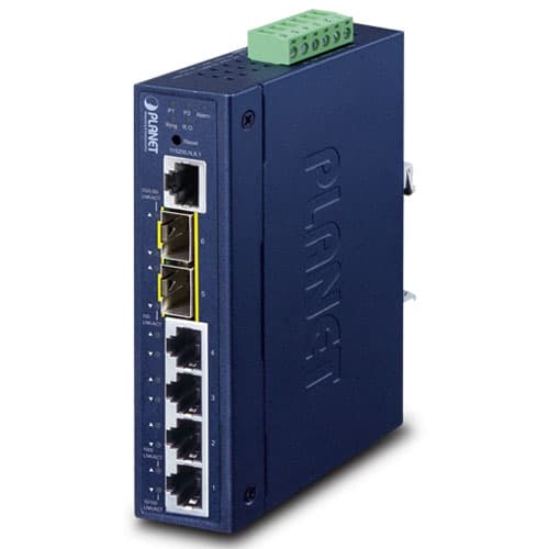 IGS-5225-4T2S — L2+ Industrial 4-Port 10/100/1000T + 2-Port 1G/2.5G SFP  Managed Ethernet Switch