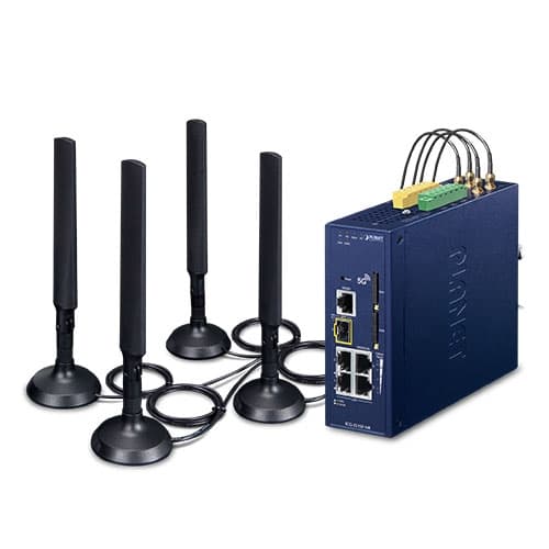 ICG-2515F-NR — Industrial 5G NR Cellular Gateway with 1-Port 1000X SFP