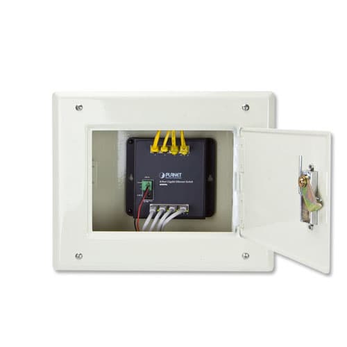 WGS-803 — Industrial 8-Port 10/100/1000T Wall-mount Switch, vista 5