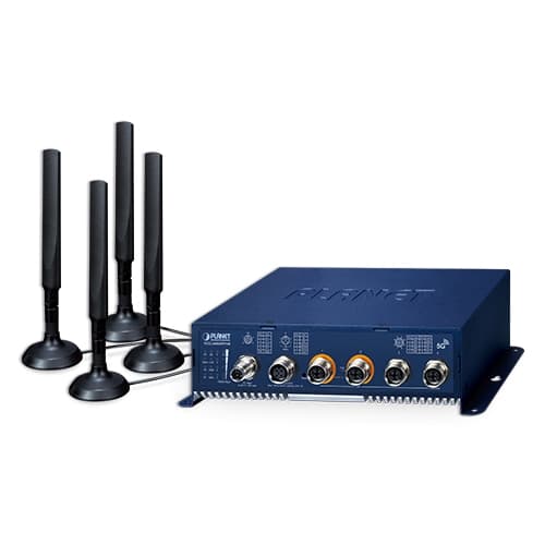 VCG-2406WP-NR — Industrial/Vehicle 5G NR Cellular Wireless Gateway with M12 PoE+, vista 2