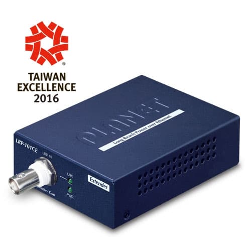 LRP-101C-KIT — 1-Port Long Reach PoE over coax Extender Kit (LRP-101CH + LRP-101CE), vista 2