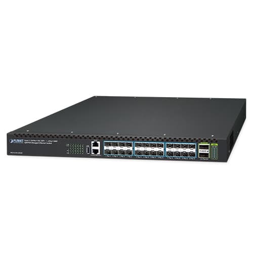 XGS-6350-24X2C — Layer 3 24-Port 10G SFP+ + 2-Port 100G QSFP28 Managed Ethernet Switch