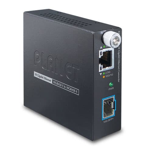XST-705A — 10G/5G/2.5G/1G/100M Copper to 10GBASE-X SFP+ Smart Media Converter, vista 2