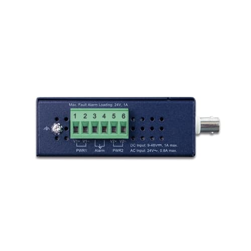 IVC-234GT — Industrial 1-Port BNC/RJ11 to 4-Port Gigabit Ethernet Extender, vista 3