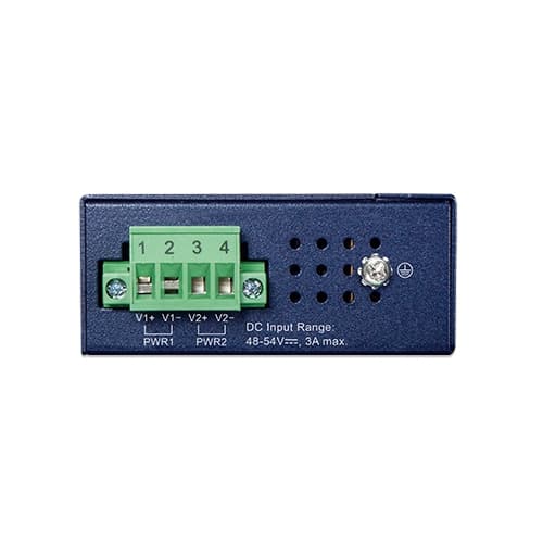 IGS-514PT — Compact Industrial 4-Port 10/100/1000T 802.3at PoE + 1-Port 100/1000X SFP Ethernet Switch, vista 3