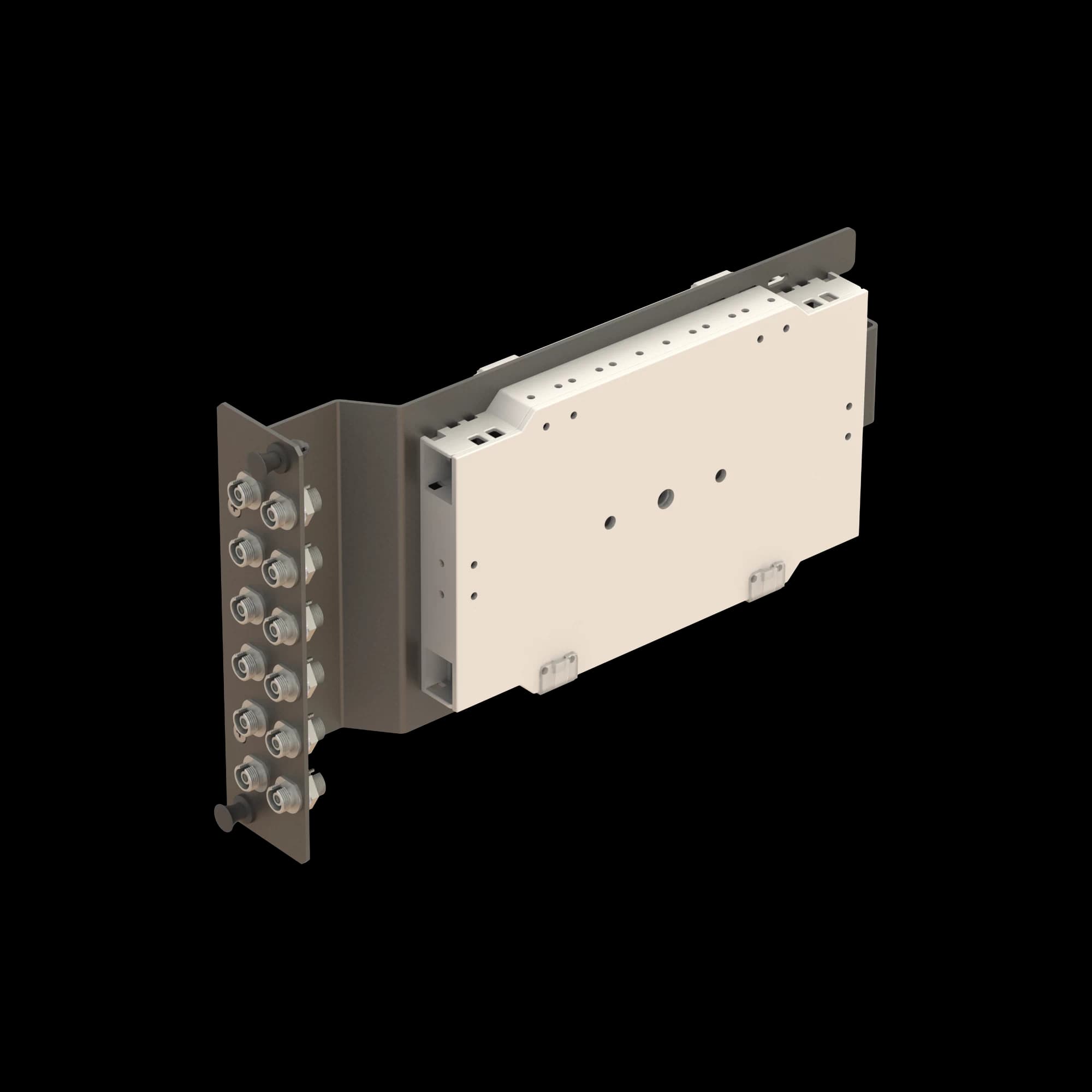 12x FC Simplex Sub-rack Splice Module **Pigtails are sold separately.