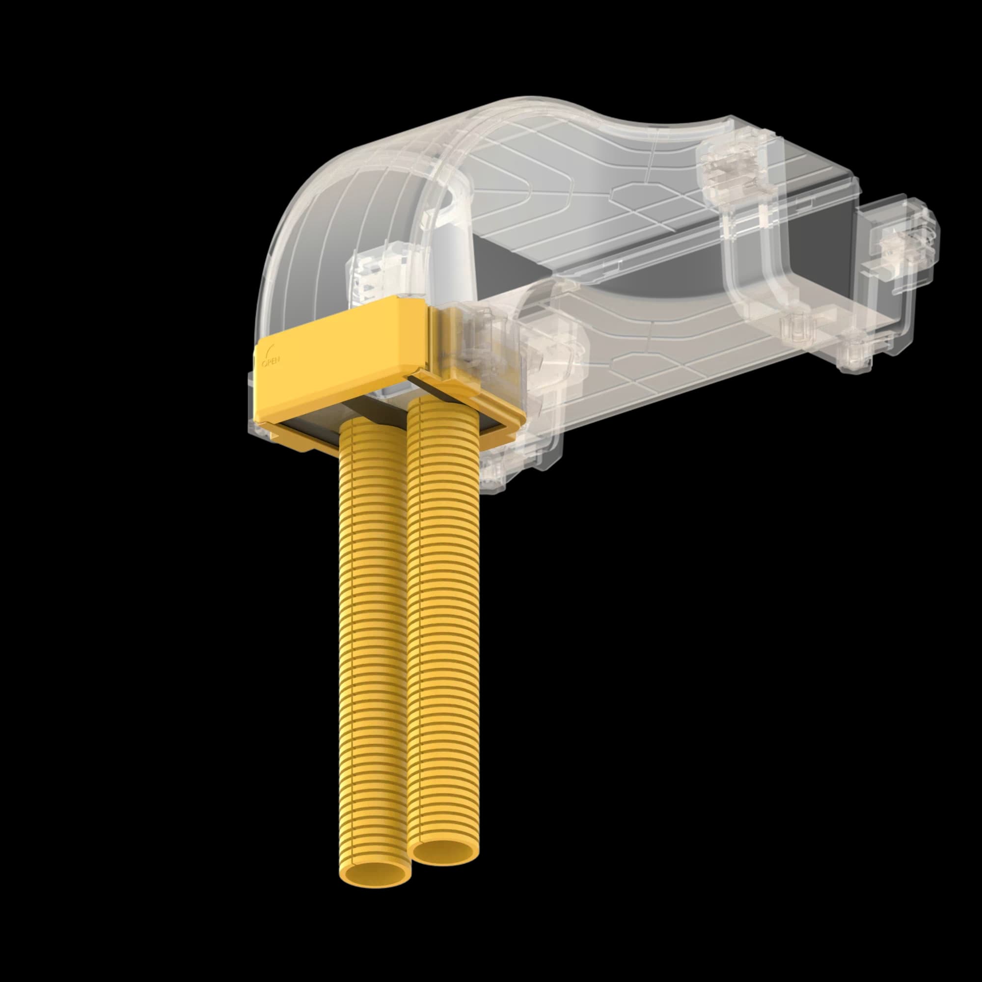 FDS_100mm-2x36mm Outlet Flex Tube Adapter, vista 6