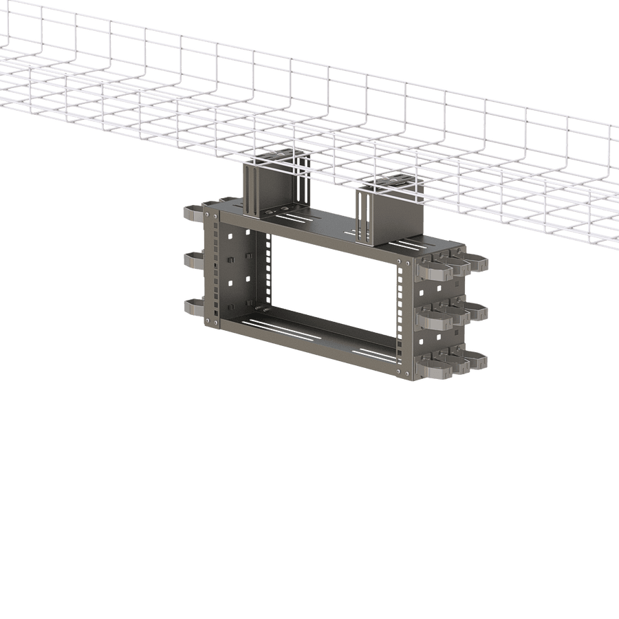 19” 4U Overhead Mounting Rack Frame | Including Side Organizers, vista 5