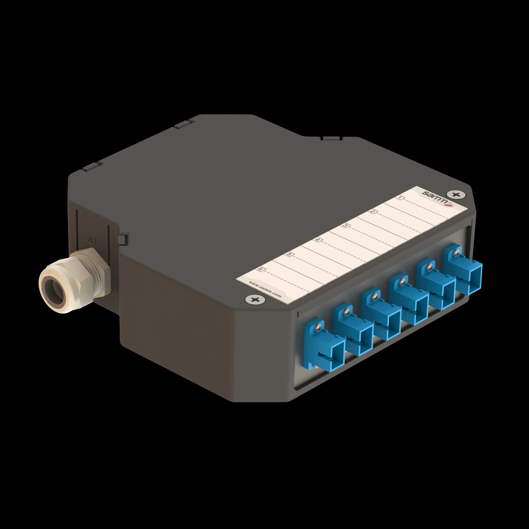 DIN Rail Termination Box | 6 SC Simplex | DP8