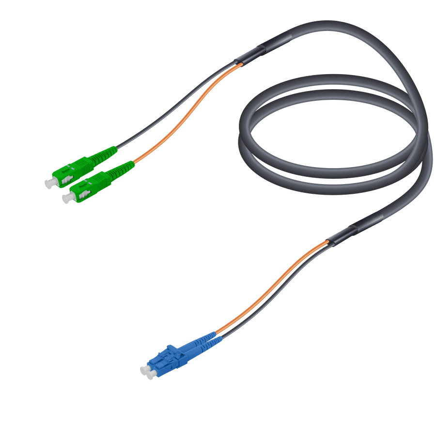 SC/APC-LC/UPC | Single Mode G657.A2 Universal FTTA Breakout | 7.0x2.0mm