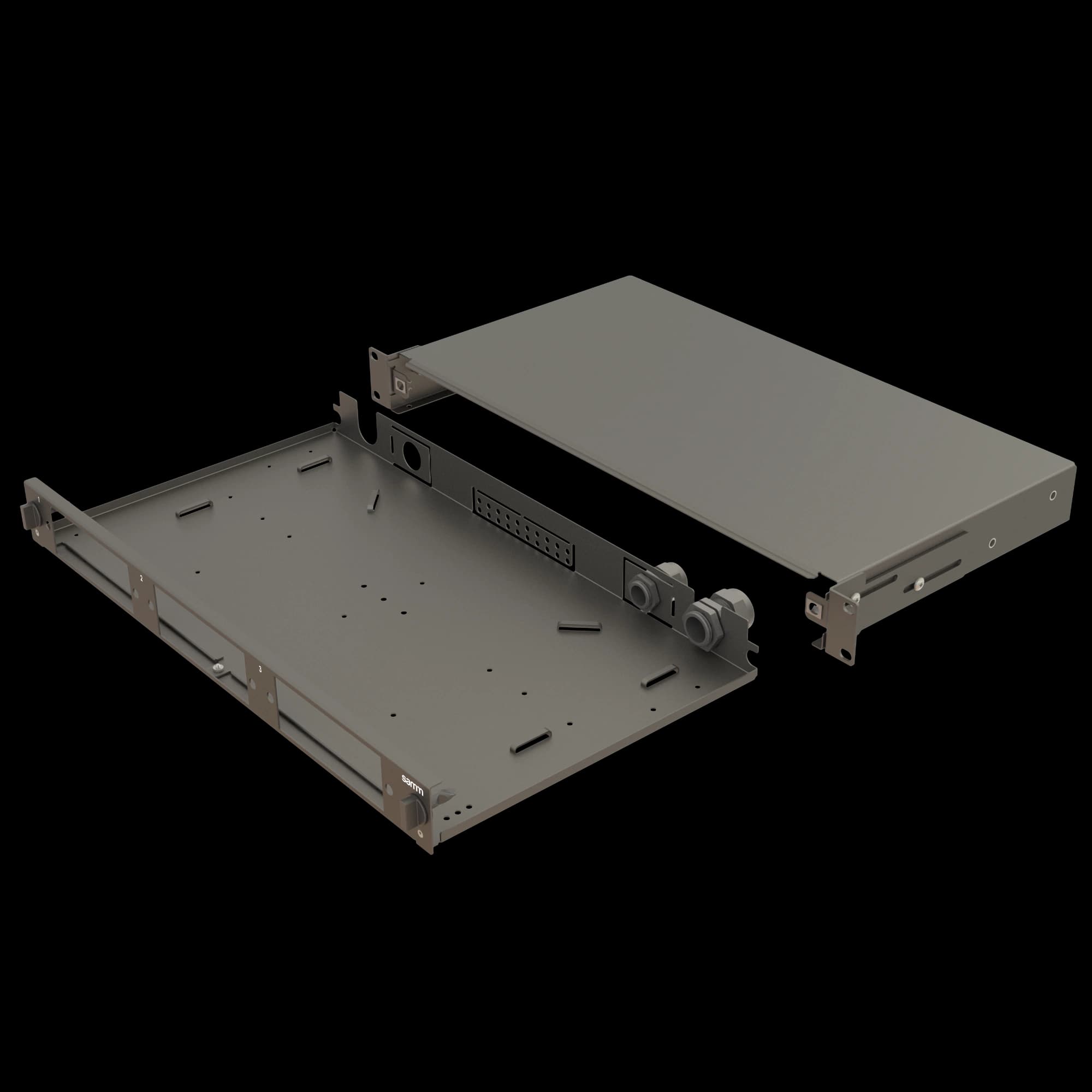 Bright Series | Mechanical Sliding | 3 Modular Slots | Empty Patch Panel