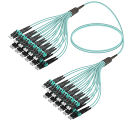 LC/UPC-LC/UPC | 24 Fibers Fanout | Multi Mode G651.OM3 | 3.0/1.8mm, vista 2