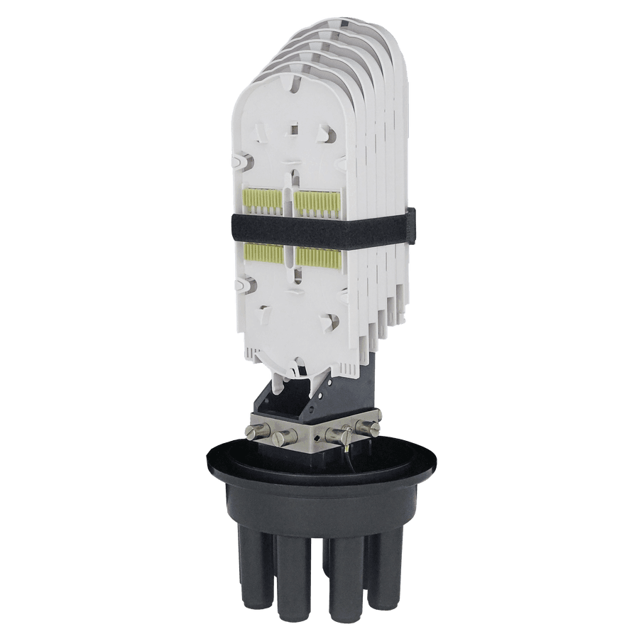 Fiber Optic Splice Closure | 6 Trays 144 Fibers 6 Ports | 450175, vista 2