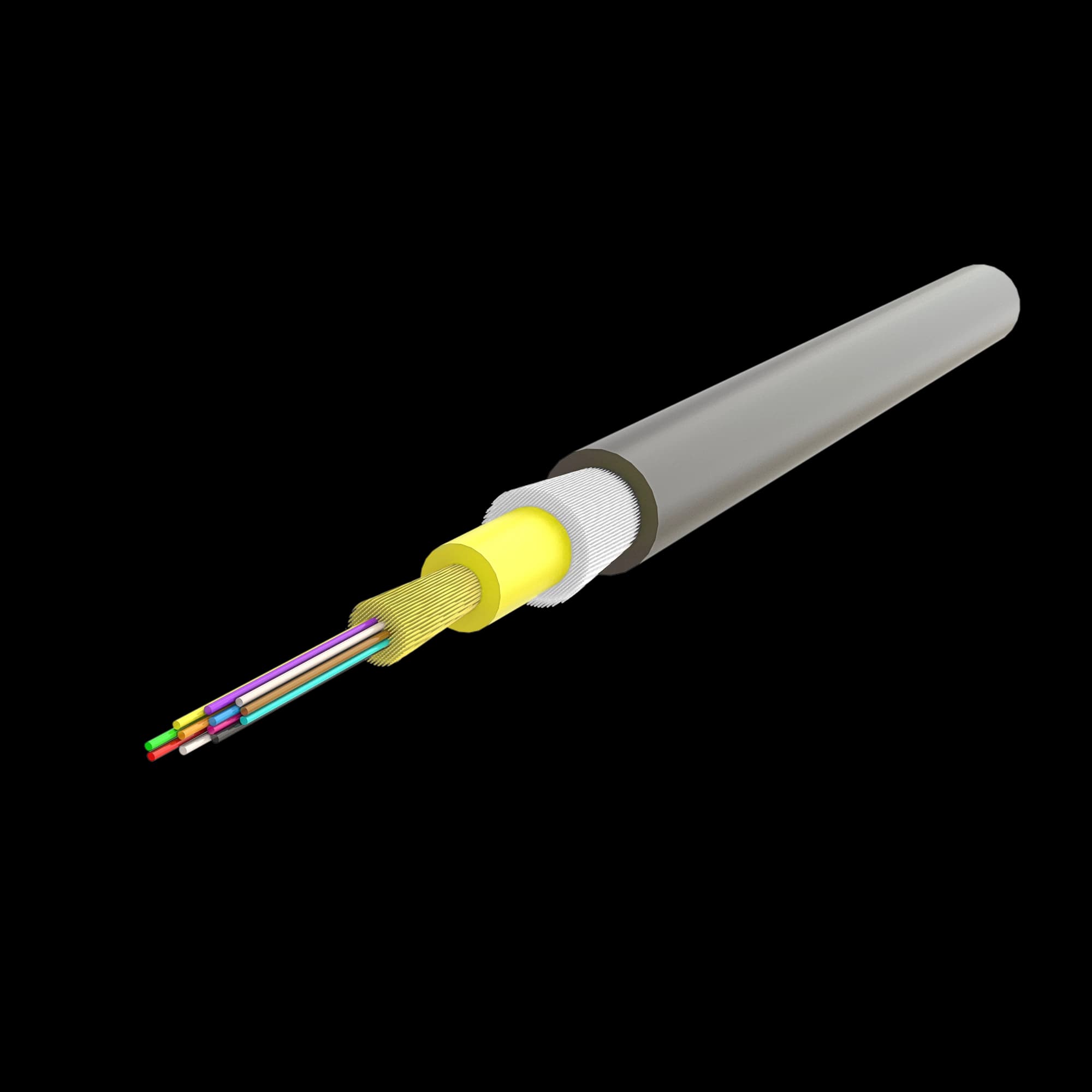 Ruggedized Distribution Cable 4.8mm | U-B3Q(ZN-GY)H 1x12 | 1000 meters