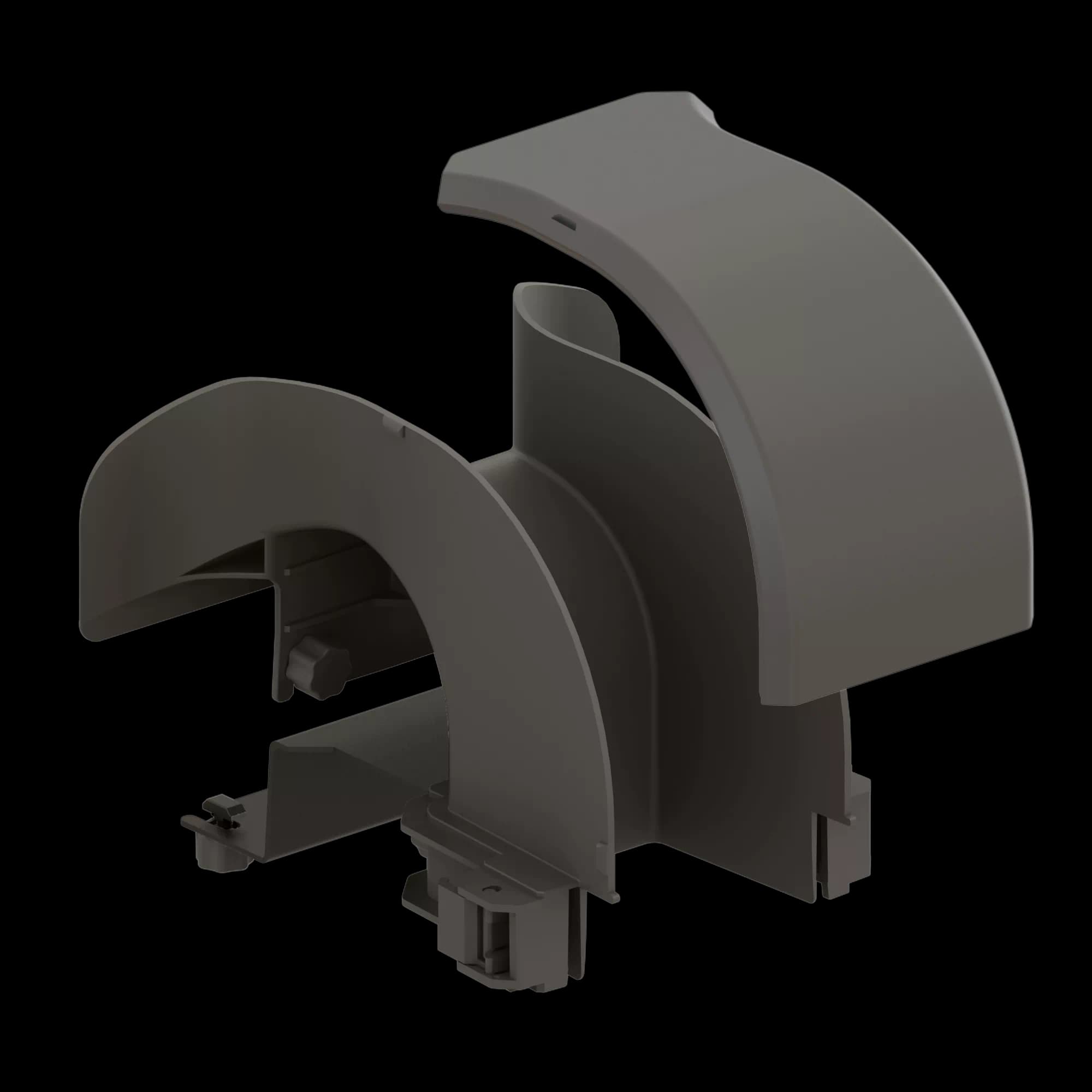 FDS_100mm_Vertical Quick Drop (Body+Cover), vista 2