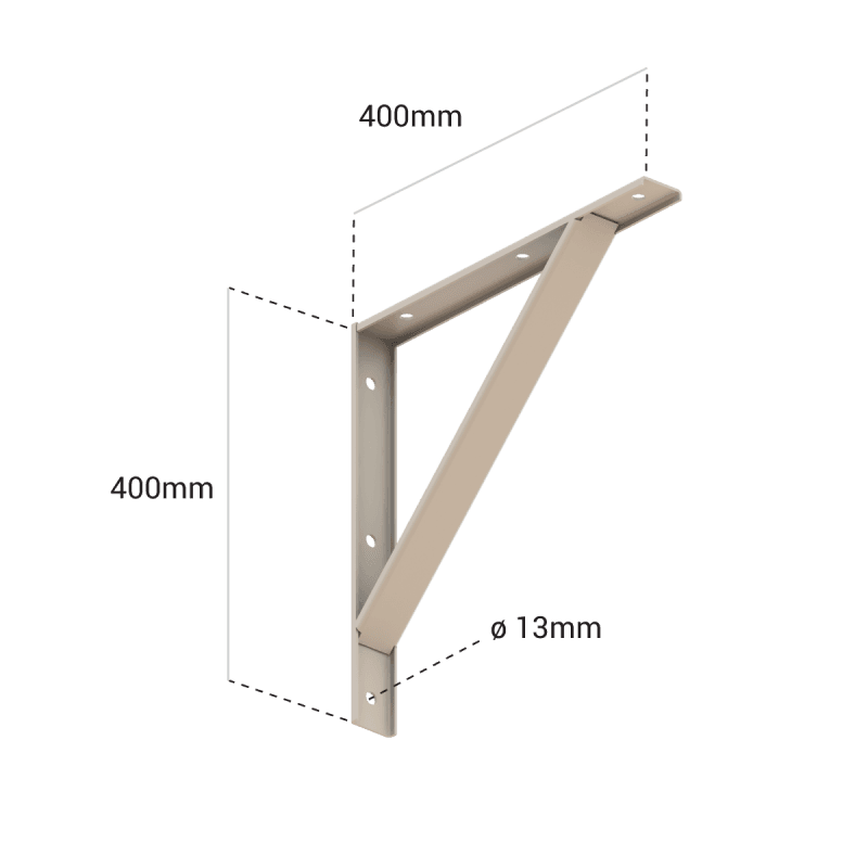Cable Pathways | Wall Mounting Triangle Bracket 310, vista 3