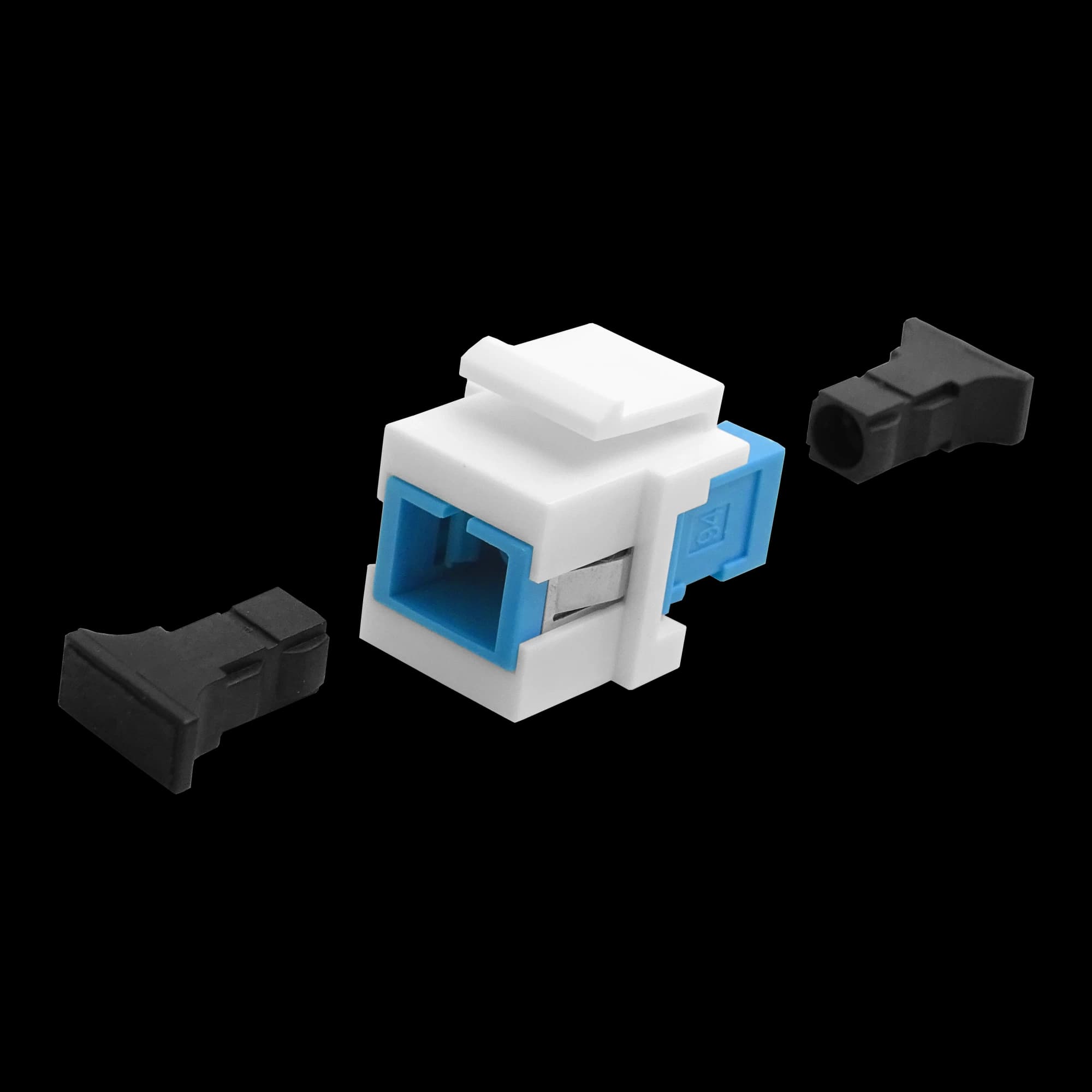 SC Simplex Keystone Coupler | w/ Clip Fiber Optic, vista 7