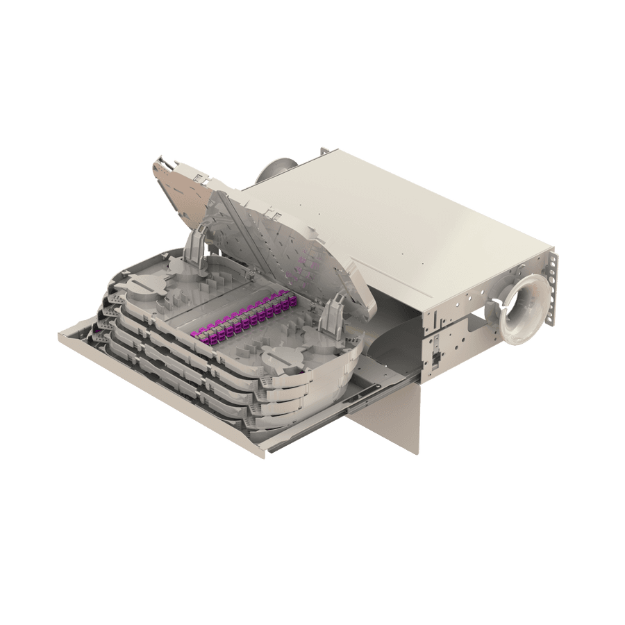 Patch to Patch Fiber Management Shelves | 19" 3U, vista 10